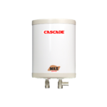 small white Cascade max instant water heater with cascade logo transparent background