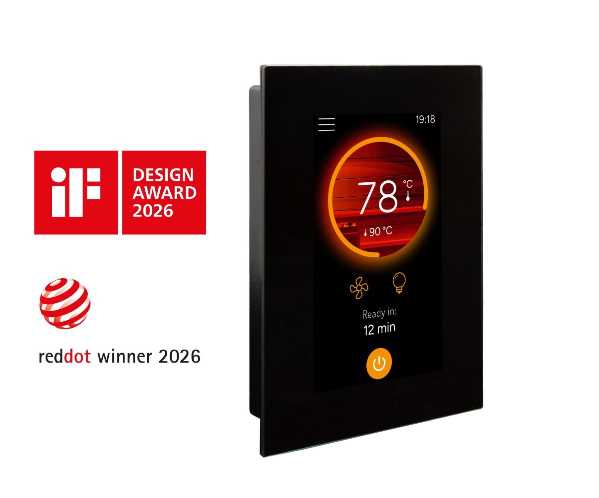 Harvia Fenix touchscreen sauna control panel