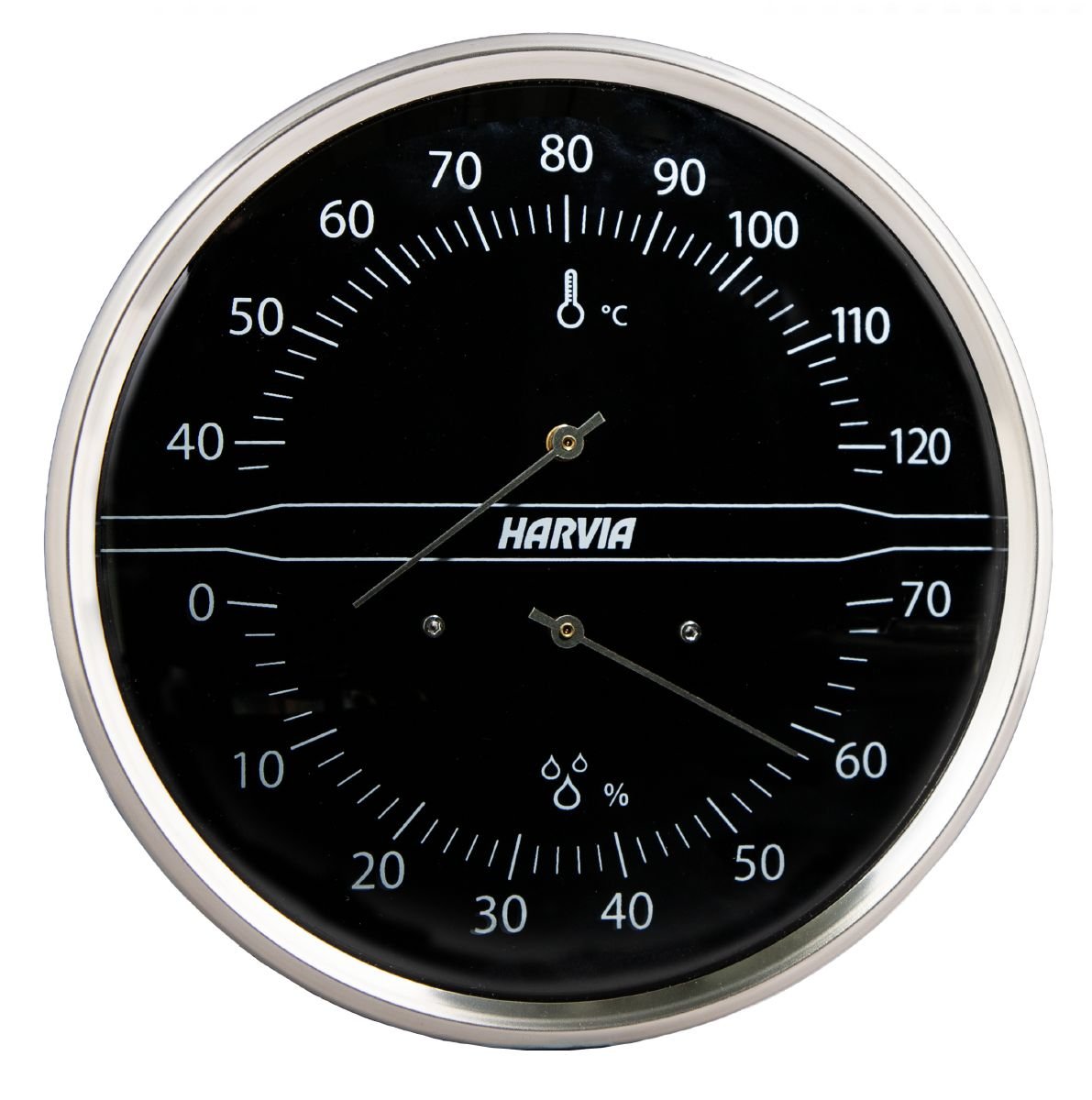 Harvia black thermo-hygrometer